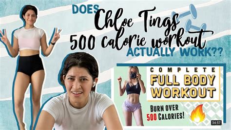 chloe ting 500 calorie workout.